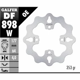 Galfer DF898W Brake Disco Wave Fixed