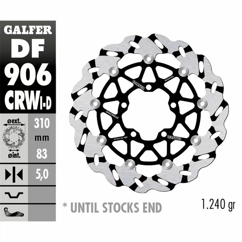 Galfer DF906CRWI Brake Disc Wave Floating