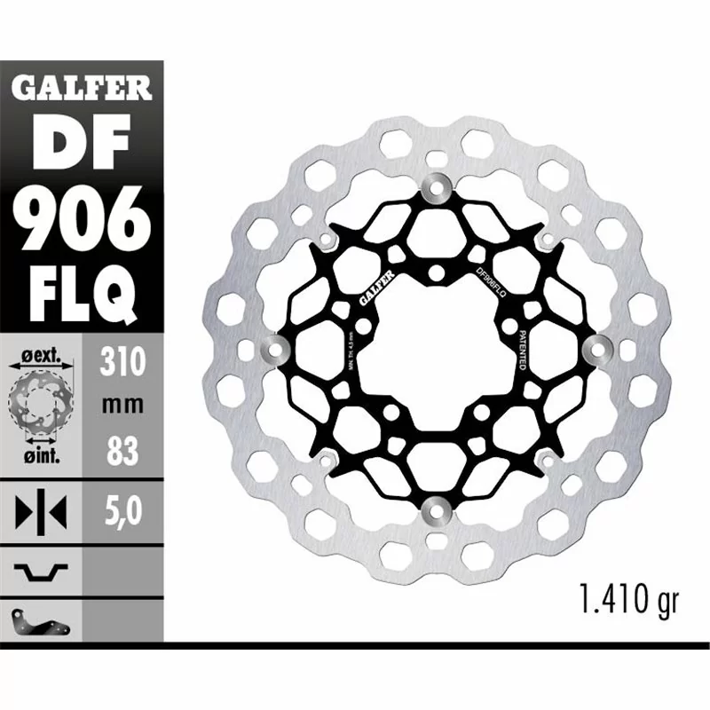 Galfer DF906FLQ Bremsscheibe Wave Schwimmend