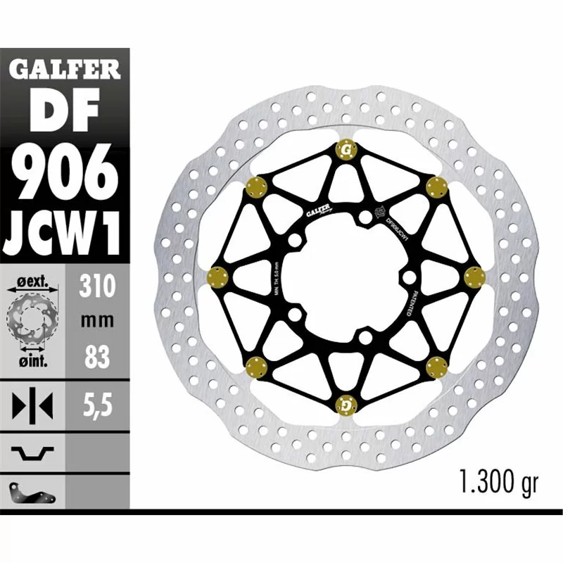 Galfer DF906JCW1G03 Bremsscheibe Wave Floatech