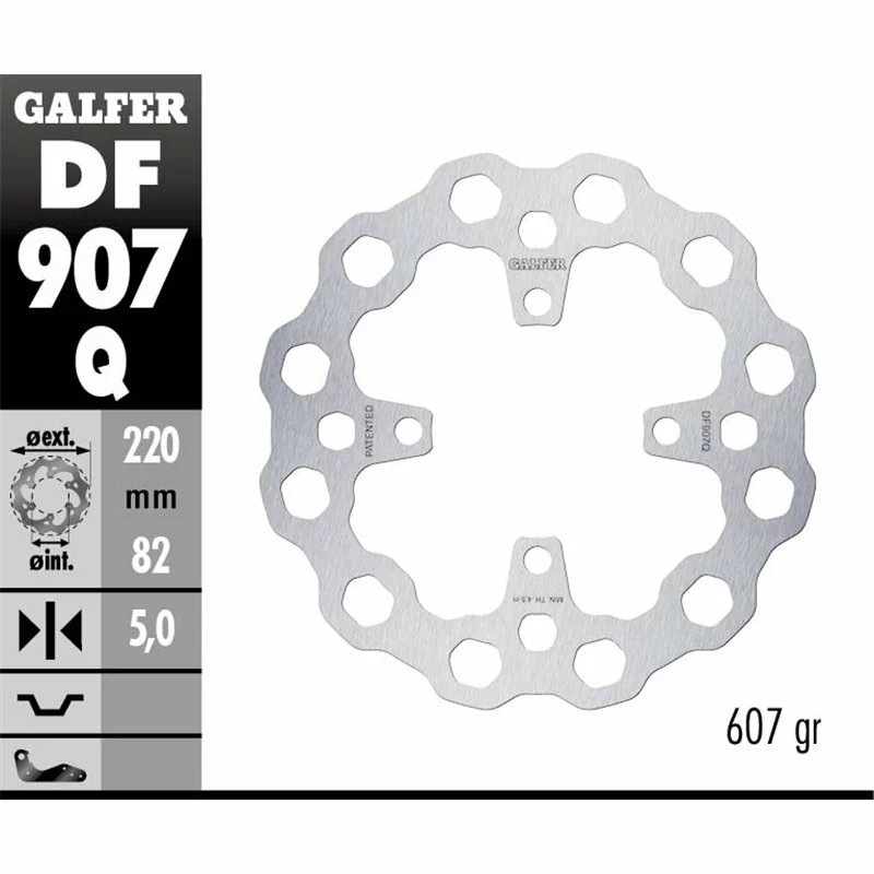 Galfer DF907Q Bremsscheibe Wave Fixiert