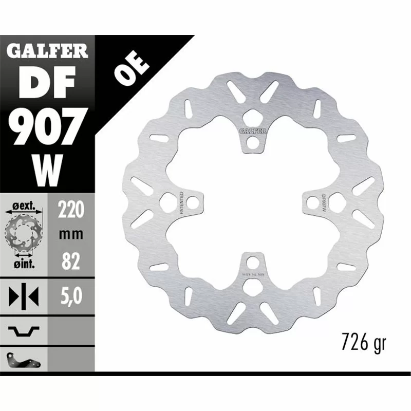 Galfer DF907W Bremsscheibe Wave Fixiert