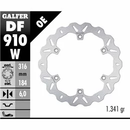 Galfer DF910W Brake Disco Wave Fixed