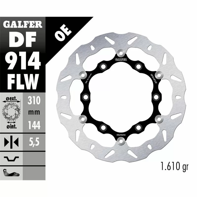 Galfer DF914FLW Disco Freno Wave Flottante