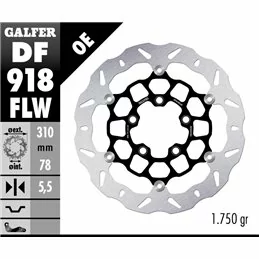 Galfer DF918FLW Bremsscheibe Wave Schwimmend