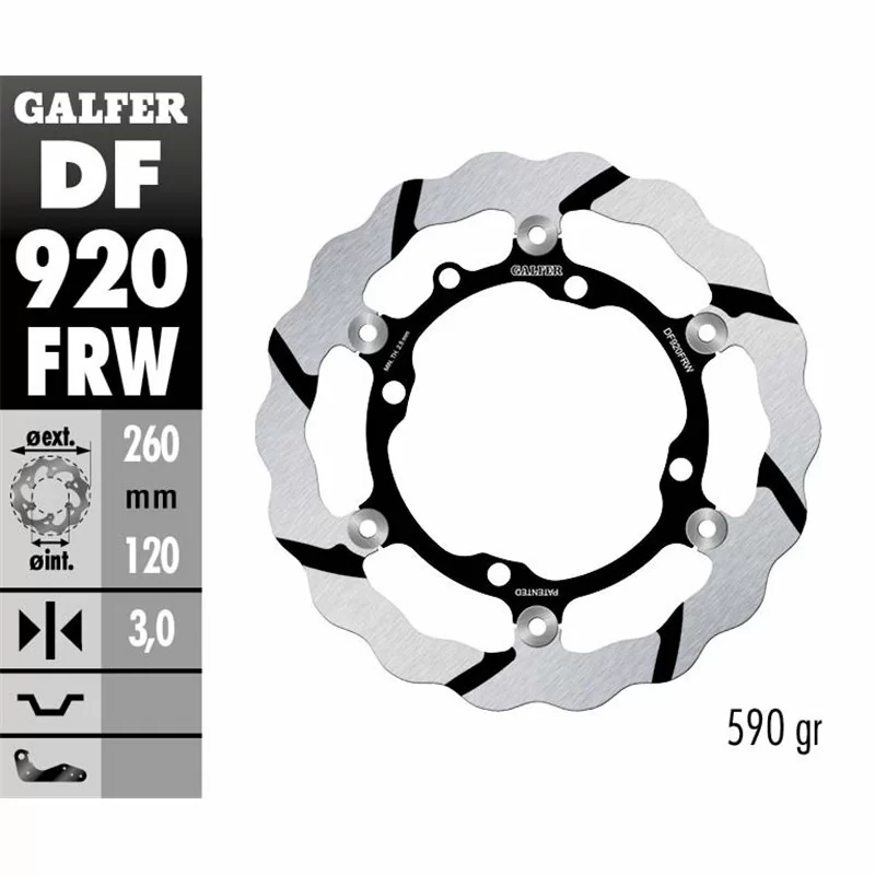 Galfer DF920FRW Disco de Freno Wave Flotante