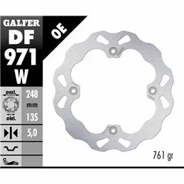 Galfer DF971W Bremsscheibe Wave