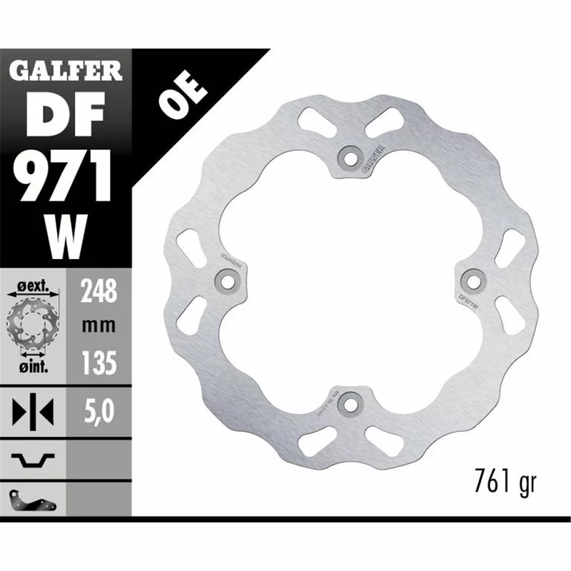 Galfer DF971W Brake Disc Wave