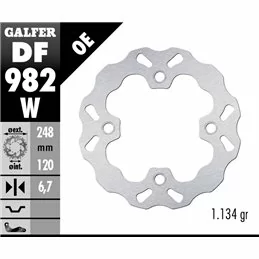 Galfer DF982W Bremsscheibe Wave Fixiert