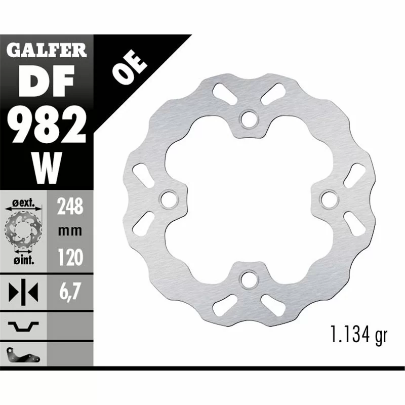 Galfer DF982W Disco De Frebo Wave Fijo