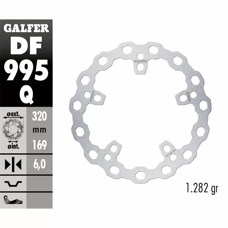 Galfer DF995Q Disco Freno Wave Fisso