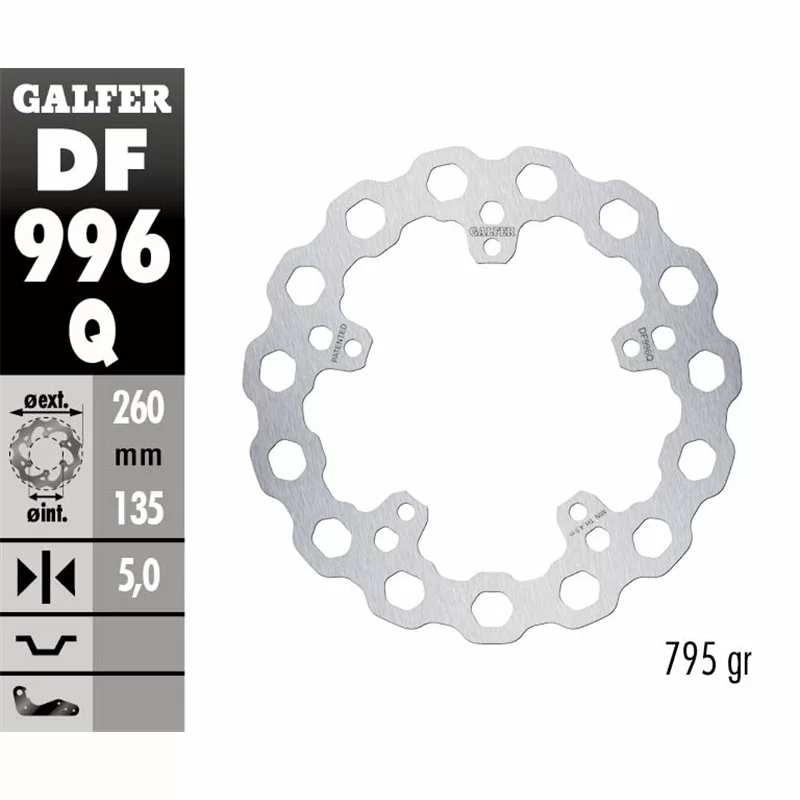 Galfer DF996Q Disco Freno Wave Fisso