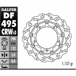 Galfer DF495CRWI Disco Freno Wave Flottante