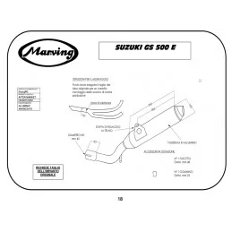 Marving S/2123/NC Suzuki Gs 500 E 