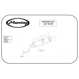 Marving K/AAA/54/BC Kawasaki Klx 650 95/96