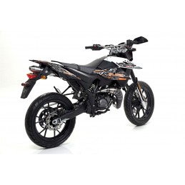 Giannelli Ksr Moto Tr 50 Sm hf hf Full Sport Exhaust System Sil Aluminium