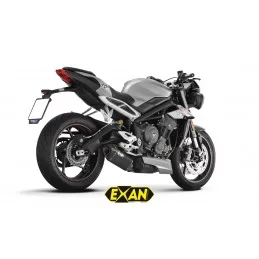 Exan Triumph Street Triple 675 Ovale X-Black