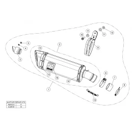 Akrapovic S-K4SO6-APC Kawasaki Ninja 400