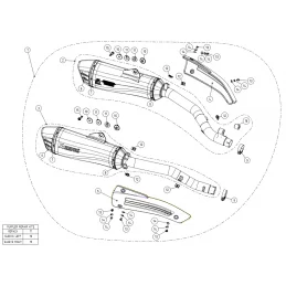 Akrapovic S-B16SO3-HRAATBL Bmw K 1600 B Grand America