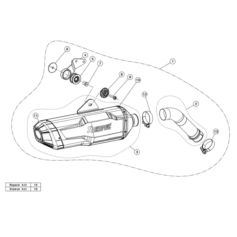 Akrapovic gs online 850